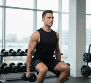 Sentadillas con mancuernas