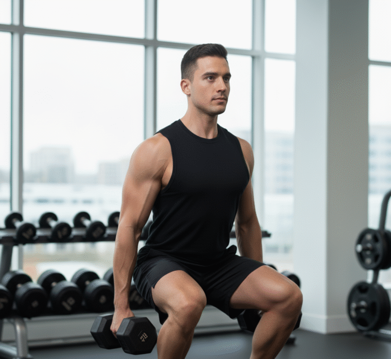 Sentadillas con mancuernas